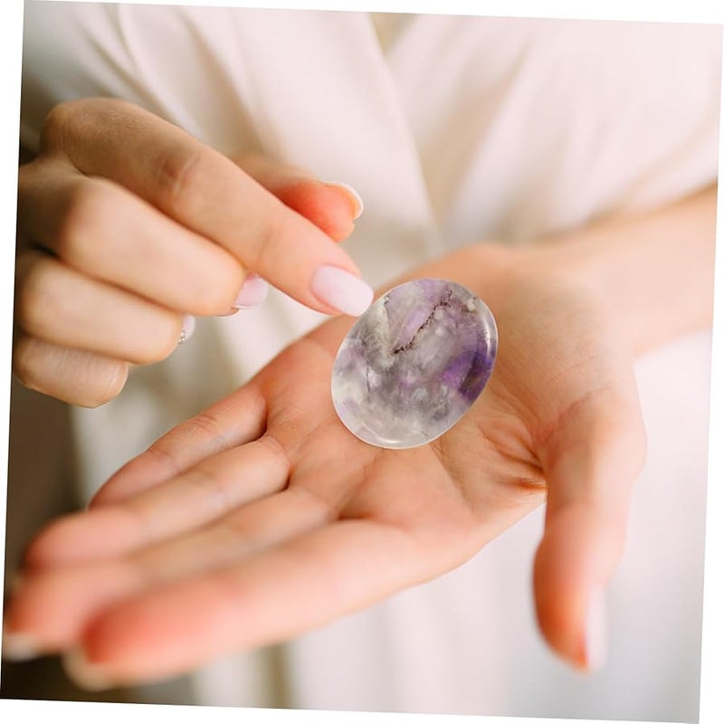 Amethyst Thumb Worry Stones For Stress Relief Meditation And Home Decor - Image 4